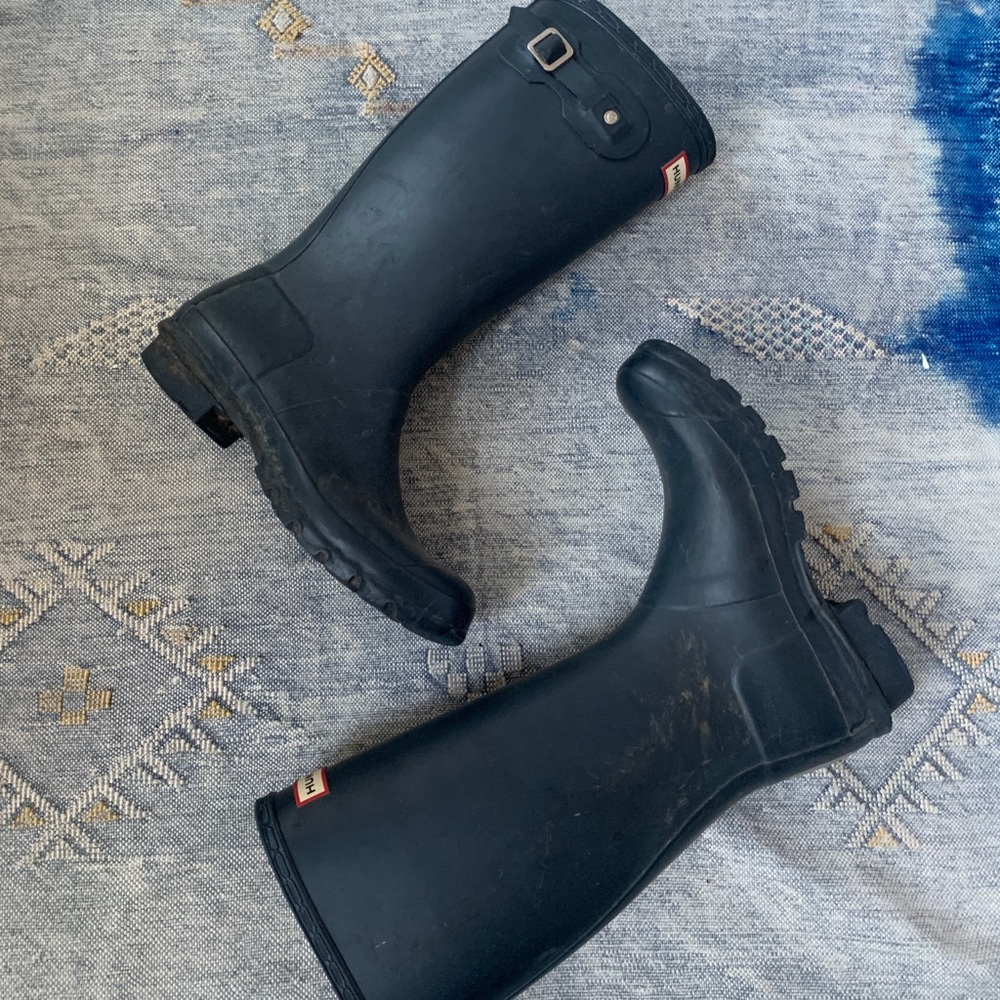 Navy Hunter Rain Boots